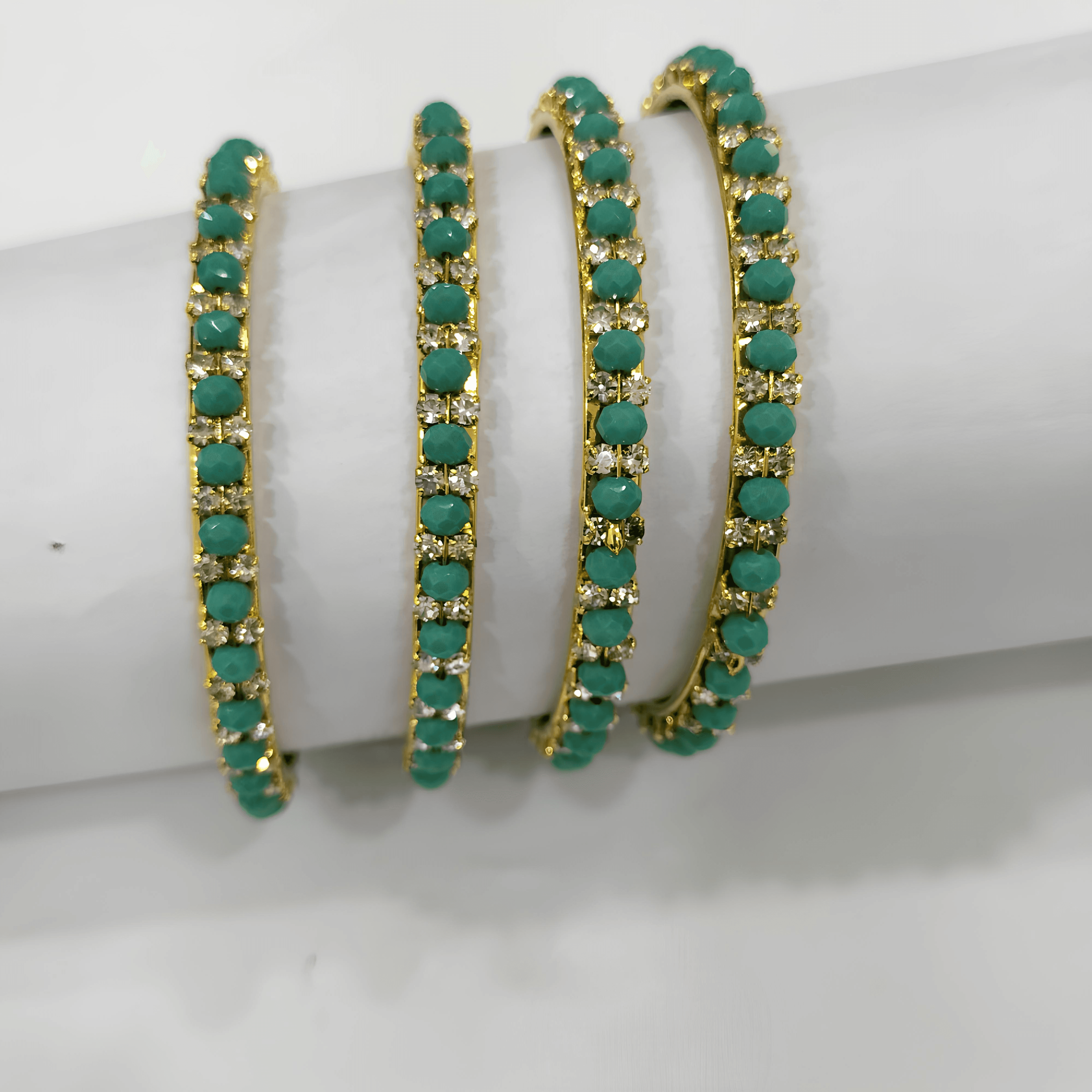 Sand Stone Bangle - Sky Blue